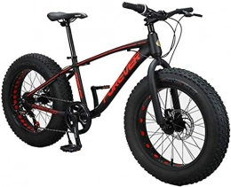 LAMTON Fat Tyre Mountain Bike Kids Mountain Bikes 20 Inch 9-Speed Fat Tire Anti-Slip Bikes Aluminum Frame Dual Disc Brake Bicycle Hardtail Mountain Bike for Sports Outdoor Cycling Travel Work Out and Commuting ( Color : Red )