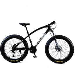 KNFBOK Fat Tyre Mountain Bike KNFBOK bikes lightweight Mountain Bike 21Speeds Off-road gear reduction Beach Bike 4.0 big tire wide tire bicycle adult Adapt to a variety of road conditions black