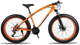 LAZNG Bike LAZNG Mountain Bike Unisex Hardtail Mountain Bike 26 inch Fat Tire Road Bicycle Snow Bike / Beach Bike for Sports Outdoor Cycling Travel Work Out and Commuting (Color : Orange, Size : 27 Speed)