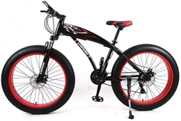 LBWT Fat Tyre Mountain Bike LBWT Folding Mountain Bike, 26 Inch Fat Tire Road Bicycle, 7 / 21 / 24 / 27 Speeds, With Disc Brakes And Suspension Fork, Gifts (Color : D, Size : 24 Speed)