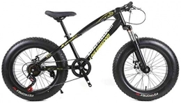 LBWT Fat Tyre Mountain Bike LBWT Student Outdoor Mountain Bike, 26 Inch Fat Tire Road Bicycle, High Carbon Steel, 7 / 21 / 24 / 27 Speeds, With Disc Brakes And Suspension Fork, Gifts (Color : Black, Size : 24 Speed)
