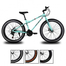 LDLL Bike LDLL Fat Tire Mountain Bike 26 Inch 27 Speed, 4.0 Wide Tire Outdoor Riding Bicycle Double Disc Brakes Mtb Bicycle
