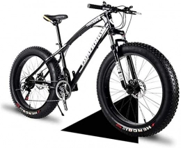 Leifeng Tower Fat Tyre Mountain Bike Leifeng Tower Lightweight， Fat Tire Mountain Bike Mens, Beach Bike, Double Disc Brake 20 Inch Cruiser Bikes, 4.0 wide Wheels, Adult Snow Bicycle Inventory clearance (Color : Black, Size : 27speed)