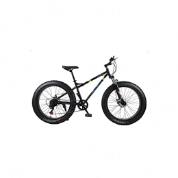 Liangsujian Mountain Bike 4.0 Fat Tire Mountain Bicycle High Carbon Steel Beach Bicycle Snow Bike (Color : Black)
