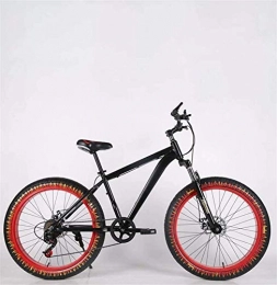 Leifeng Tower Fat Tyre Mountain Bike Lightweight， Mens Adult Fat Tire Mountain Bike, Double Disc Brake Beach Snow Bicycle, High-Carbon Steel Frame Cruiser Bikes, 26 Inch Flame Wheels Inventory clearance ( Color : E , Size : 30 speed )