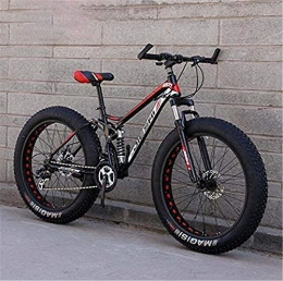 Leifeng Tower Bike Lightweight， Mountain Bike, 4.0 Inch Fat Tire Hardtail Mountain Bicycle Dual Suspension Frame, High Carbon Steel Frame, Double Disc Brake Inventory clearance ( Color : A , Size : 26 inch21 speed )