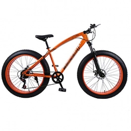 LINGYUN Bike LINGYUN 4 in Fat Tire Mountain Bikes, 26 inches Beach Snowmobile Bicycle, Double Disc Brake Bicycles, High carbon steel frame, Man Woman General Purpose, 21 speed