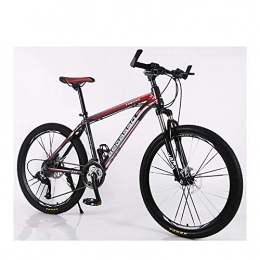 Link Co Fat Tyre Mountain Bike Link Co 24 * 17 Inch Aluminum Frame Mountain Bike Shock Absorber Disc Brake Bicycle One Wheel Student Speed Change Bicycle, Red