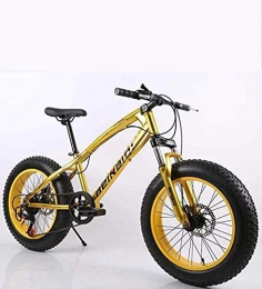 LUO Bike LUO Bicycle, Fat Tire Mens Mountain Bike, Double Disc Brake / High-Carbon Steel Frame Cruiser Bikes, Beach Snowmobile Bicycle, 24 inch Wheels, C, 21 Speed, I, 24 Speed