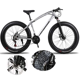 LXDDP Fat Tyre Mountain Bike LXDDP Fat Tire Mens Mountain Bike, Outdoor Cycling, 26-Inch / Medium High-Tensile Steel Frame, 26-Inch Wheels