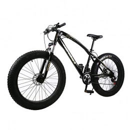LYRWISHJD Fat Tyre Mountain Bike LYRWISHJD 30 Speed Bicycle Cycling Road Bikes Mountain Bicycle With Adjustable Seat Dual Disc Brakes Mountain Bicycle Adult Student Outdoors（load:200kg） (Size : 26 inch, 速度 Speed : 27 Speed)
