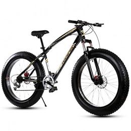 LYRWISHJD Fat Tyre Mountain Bike LYRWISHJD Mountain Bike, 20 Inch, 27 Speed, with 4.0" Fat Tyres, Snow Bicycles, High Carbon Steel Frame Durable Non-slip Handle 9 Positioning Chainrings (Size : 20 inch, 速度 Speed : 27 Speed)