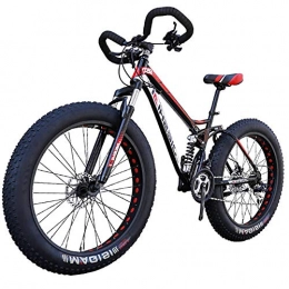 LYRWISHJD Fat Tyre Mountain Bike LYRWISHJD New Mountain Bike Aluminum Alloy Non-slip Pedals, Downhill Bicycle Bold Fork Snow Bike，26 Inch-27 Speed Bicycle For Adult Female / Male (Size : 26 inch, 速度 Speed : 21 Speed)