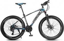 MG Fat Tyre Mountain Bike MG 24" Adult Mountain Bikes, Frame Fat Tire Dual-Suspension Mountain Bicycle, Aluminum Alloy Frame, All Terrain Mountain Bike, 24 / 27 / 30 / 33 Speed 6-6, A, 27 speed