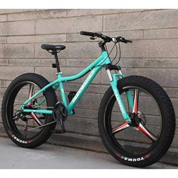 MJY Fat Tyre Mountain Bike MJY Mountain Bikes, 26Inch Fat Tire Hardtail Snowmobile, Dual Suspension Frame and Suspension Fork All Terrain Men's Mountain Bicycle Adult 7-10, 27Speed