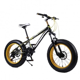 Mnjin Fat Tyre Mountain Bike Mnjin Outdoor sports Fat bike, 20 inch 7 speed variable speed snow beach off-road bicycle men's outdoor riding