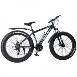 CXSMKP Fat Tyre Mountain Bike Mountain Bike Fat Tire Bikes for Adult with High Carbon Steel Frame, 21 Speed 26 Inch, Disc Brake Anti-Slip Bicycles, Weigth 48.5Lbs for Teens