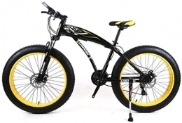 Wyyggnb Fat Tyre Mountain Bike Mountain Bike, Mountain Bike, folding Bike Mens Mountain Bike 7 / 21 / 24 / 27 Speeds, 26 Inch Fat Tire Road Bicycle Snow Bike Pedals With Disc Brakes And Suspension Fork ( Color : C , Size : 21 Speed )