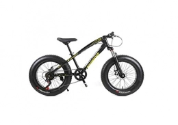 Mountain Bike Unisex Hardtail Mountain Bike 7/21/24/27 Speeds 26 inch Fat Tire Road Bicycle Snow Bike/Beach Bike with Disc Brakes and Suspension Fork,Black,7 Speed