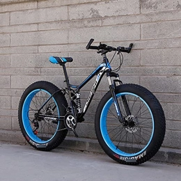 MLHH Fat Tyre Mountain Bike Mountain Bikes Cycling Cross Country Off-Road Bicycle Variable Speed Mtb Road Fat Tire Trail Bikes For Men And Women 24 Speed 26 Inch