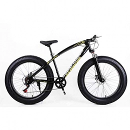MUYU Fat Tyre Mountain Bike MUYU Adult Mountain Bike 26-Inch Carbon Steel Frame 21-Speed (24-Speed, 27-Speed) Road Bike, Black, 21speed