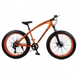 MXHJD Aich Living Museum Fat Tyre Mountain Bike MXHJD Aich Living Museum Mountain bike 4.0 fat tire bicycle Double disc brake beach bicycle snow bike light high carbon steel mountain bicycle 7 speed 26 inch