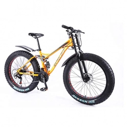 MYTNN Fat Tyre Mountain Bike MYTNN Fat Bike design 2020 Snow Bike 26 Inch 21 Speed Shimano Fat tyre Mountain bike (Orange)