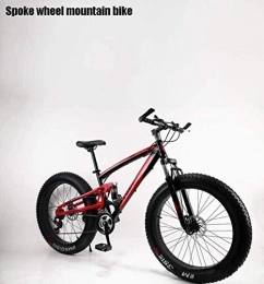 Painting Bike Painting Fat Tire Mountain Bike, Snow Bikes, Double Disc Brake Beach Cruiser Bikes, All-Terrain Full Suspension Bicycle, 4.0 Wide 24 Inch Wheels BXM bike (Color : C, Size : 30 speed)