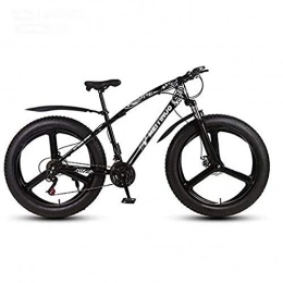 Qinmo Fat Tyre Mountain Bike Qinmo Mountain Bike, 26 Inch Fat Tire Mountain Bike, Dual Suspension Frame and Suspension Fork All Terrain Mountain Bike, 24 Speed, 3 cutter wheels (Color : E, Size : 21 speed)