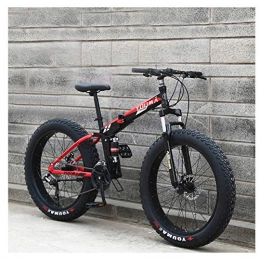 QMMD Fat Tyre Mountain Bike QMMD Mountain Bikes, Adult 24-Inch Bicycle, Dual-Suspension Fat Tire Mountain Trail Bike, 7-21-24-27-Speed Anti-Slip Bikes, High-carbon Steel Bicycle, A Spokes, 27speed