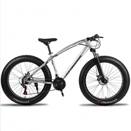 RUIXFEC Fat Tyre Mountain Bike RUIXFEC Adult Mountain Bike, Road Bicycle, City Bike, 26" Unisex Wheel, w 24 Speeds | All-Terrain Bicycle with Off-Road Beach Snow Mountain Bike 4.0 Large Tires Wide Tires, Multiple Colours