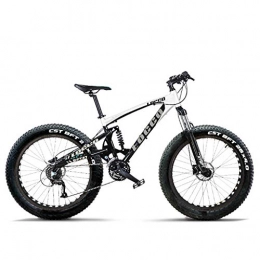FXD Mountain Bike Fat Tyre Mountain Bike Snow Mountain Bike 27-speed Aluminum Alloy 26 Inch 4.0 Thick Oversized Tire Bicycle Double Shock Absorption Wide Tire Mountain Bike Front And Rear Shock / Hydraulic Disc Brake / Shock Absorber Lock