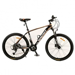 Tbagem-Yjr Fat Tyre Mountain Bike Tbagem-Yjr 26 Inch Wheel Road Bike, Bicycle Dual Disc Brake Dual Suspension Mountain Bike (Color : Black orange, Size : 27 speed)