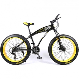 TXX Bike TXX Snow Bike 26 / 24-Inch Mountain Bike Wheels, Bis Disc Shift, Outdoor Off-Road ATV Snowmobile / Black Yellow / 21 Speed / 24 inches