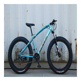 Without logo Fat Tyre Mountain Bike without logo AFTWLKJ Road Bike Mountain Bike Fixed Gear Bike Snowmobile 4.0 Expanded Large Variable Speed Tire Fat Tire Auto Shock Absorption Mountain (Colore : A12, Numero di velocit : 24 Speed)