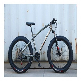 Without logo Fat Tyre Mountain Bike without logo AFTWLKJ Road Bike Mountain Bike Fixed Gear Bike Snowmobile 4.0 Expanded Large Variable Speed Tire Fat Tire Auto Shock Absorption Mountain (Colore : A13, Numero di velocità : 21 Speed)