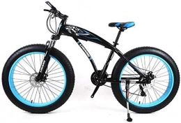 Wyyggnb Fat Tyre Mountain Bike Wyyggnb Mountain Bike, Folding Bike 7 / 21 / 24 / 27 Speeds, 26 Inch Fat Tire Road Bicycle Snow Bike Pedals With Disc Brakes And Suspension Fork (Color : B, Size : 24 Speed)