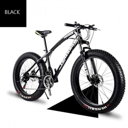 XIAOFEI Bike XIAOFEI High Grade Style 'Snow Bike Cycle Fat Tyre, 26 / 24 Inch Double Disc Brake Mountain Snow Beach Fat Tire Variable Speed Bicycle, Bike Features Lasting Tyres, Black, 24