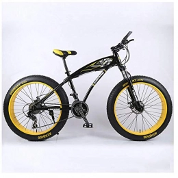 xmb Fat Tyre Mountain Bike XMB 26 inch off-road bicycles, Dual disc brake men and women mountain bikes with full suspension, fat tires high carbon steel suspension youth men and women mountain bikes (21-speed)