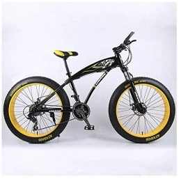 xmb Fat Tyre Mountain Bike XMB 26 inch off-road bicycles, Dual disc brake men and women mountain bikes with full suspension, fat tires high carbon steel suspension youth men and women mountain bikes (24-speed)