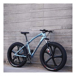 YCHBOS Fat Tyre Mountain Bike YCHBOS 26" Fat Tyre Mountain Bike for Men And Women, Beach Snow Bikes, Cruiser Bicycle with Double Disc Brakes, 24 Speed Adult Fat Tire Bicycle, Shock Absorption Front ForkA