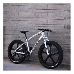 YCHBOS Fat Tyre Mountain Bike YCHBOS 26" Fat Tyre Mountain Bike for Men And Women, Beach Snow Bikes, Cruiser Bicycle with Double Disc Brakes, 24 Speed Adult Fat Tire Bicycle, Shock Absorption Front ForkC