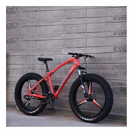 YCHBOS Fat Tyre Mountain Bike YCHBOS Adult Mountain Bikes 26 Inch, 24-Speed Men Women Fat Tire Mountain Trail Bicycle, Beach Snow Bikes, Shock Absorption Front Fork, Dual Disc BrakesA