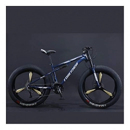 YCHBOS Fat Tyre Mountain Bike YCHBOS Fat Tire Full Suspension Mountain Bike Adult 26 Inch, 27 Speed Bicycle Beach Snow Bikes, High-Carbon Steel Bike with Double Disc BrakesE
