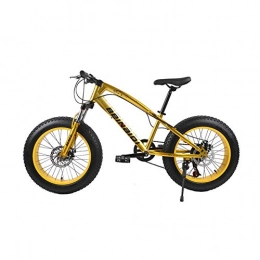 Yiwu 20 Inch Fat Bike 4.0 Fat Tire Bicycle Children Beach Snow Bike 7/21/24/27 Speed Mountain Bicycle For Kid Dual Disc Brake Bike (Color : Blue, Size : 24 speed)