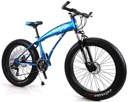 YUHT Fat Tyre Mountain Bike YUHT Mountain Bike Mens Mountain bicycle 27 Speeds, 26 inch Fat Tire Road Bicycle Snow Bike Pedals with Disc Brakes and Suspension Fork