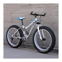 YXIAOL Bike YXIAOL Adult Mountain Bikes, Fat Tire Dual Disc Brake Hardtail Mountain Bike, Big Wheels Bicycle, High-carbon Steel Frame 27 Speed, B-24 inch