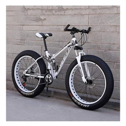 YXIAOL Bike YXIAOL Adult Mountain Bikes, Fat Tire Dual Disc Brake Hardtail Mountain Bike, Big Wheels Bicycle, High-carbon Steel Frame 27 Speed, D-26 inch