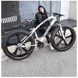 YXYLD Fat Tyre Mountain Bike YXYLD Mountain Bike Men And Women, Double Disc Brake, 21 / 24 / 27 / 30 Speed ​​Adjustable Bicycle, Bicycles Adult, Road Bikes Summer Travel Outdoor Bicycle Student Bicycle