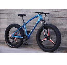 ZHTY Bike ZHTY Mountain Bikes, 26 Inch Fat Tire Hardtail Mountain Bike, Dual Suspension Frame And Suspension Fork All Terrain Mountain Bicycle, Men's And Women Adult
